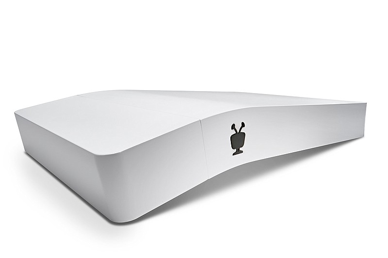 
              This product image provided by TiVo shows the new TiVo Bolt digital video recorder. With one press of a button, the Bolt will skip an entire commercial break when users watch recordings. The feature will work with about 20 over-the-air and cable channels, including the major broadcast networks, mostly during primetime hours. (TiVo via AP)
            