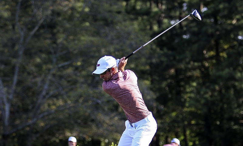Lee University senior Peyton Sliger was chosen the Gulf South Conference men's golfer of the month.