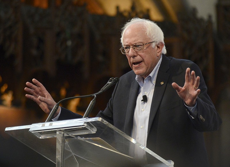 
              In this Sept. 28, 2015 photo, Democratic presidential candidate Sen. Bernie Sanders, I-Vt. speaks at the University of Chicago in Chicago. Sanders raised about $26 million for his presidential campaign in the past three months, his campaign said Wednesday, nearly matching the $28 million take of Democratic front-runner Hillary Rodham Clinton.  (AP Photo/Paul Beaty)
            