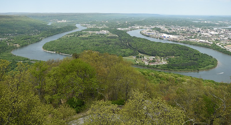 Moccasin Bend is seen from Point Park on Thursday, Apr. 23, 2015, in Lookout Mountain, Tenn.