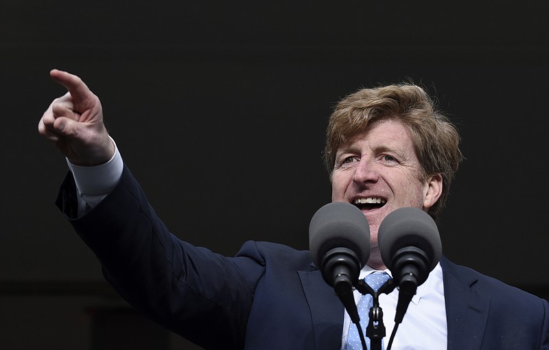 
              FILE - In a Monday, March 30, 2015 file photo, former Rhode Island Rep. Patrick Kennedy speaks at the dedication of the Edward M. Kennedy Institute for the United States Senate, in Boston. A new memoir by Kennedy takes a hard look at his life, and how he and family members including his father struggled with substance abuse and mental health issues as America’s most famous political family.  (AP Photo/Susan Walsh, File)
            