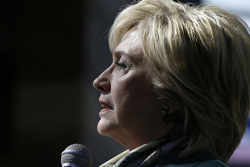
              Democratic presidential candidate Hillary Rodham Clinton speaks during a community forum, Tuesday, Oct. 6, 2015, in Davenport, Iowa. (AP Photo/Charlie Neibergall)
            