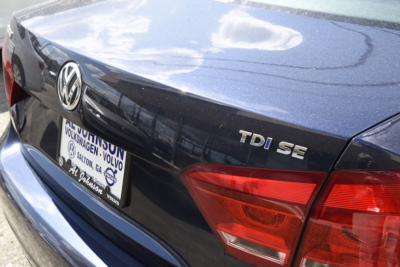 A diesel Passat is photographed at the Al Johnson Volkswagen Volvo dealership on Tuesday, Sept. 22, 2015, in Dalton, Ga.