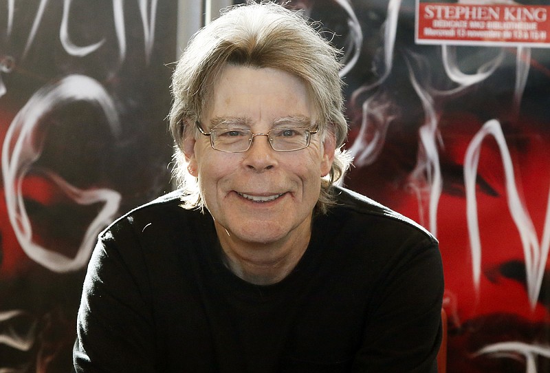 
              FILE - In this Nov. 13, 2013 file photo, author Stephen King poses for the cameras, during a promotional tour for his novel, "Doctor Sleep" in Paris. King’s “End of Watch” will be published next June, Scribner announced Thursday, Oct. 8, 2015. The novel is the third, after “Mr. Mercedes” and “Finders Keepers,” to feature retired police detective Bill Hodges.  (AP Photo/Francois Mori, File)
            