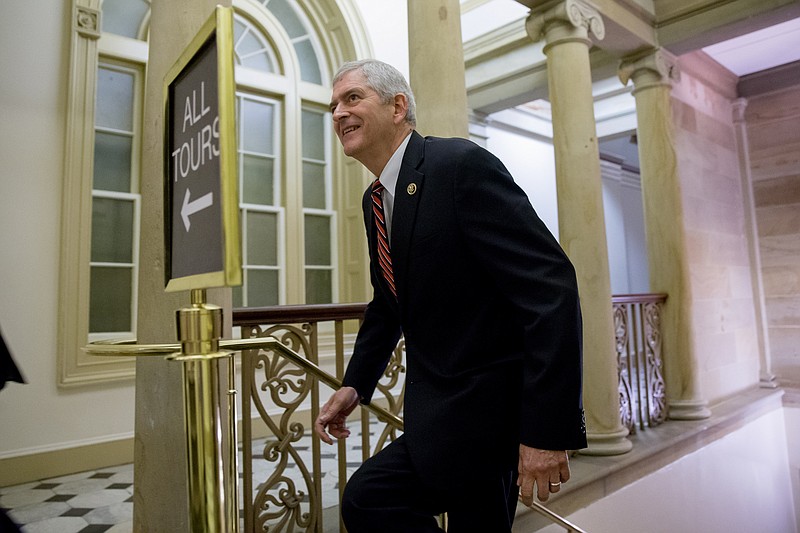 
              Rep. Daniel Webster, R-Fla. leaves a House Republican special leadership election meeting on Capitol Hill in Washington, Thursday, Oct. 8, 2015, to replace House Speaker John Boehner, R-Ohio, who is stepping down, and retiring from Congress, at the end of the month, after nearly five years in the role. House Majority Leader Kevin McCarthy is the front-runner in the race to become the next speaker, but he faces two Republican opponents who are trying to draw some of his support. Four-term Rep. Jason Chaffetz of Utah and three-term Rep. Daniel Webster of Florida both say they can bring a needed fresh perspective to GOP leadership, unlike McCarthy, who has served as majority leader under Speaker John Boehner, R-Ohio. (AP Photo/Andrew Harnik)
            