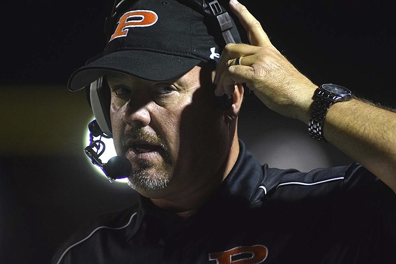 South Pittsburg High School football coach Vic Grider, shown on the sideline during a game earlier this season, is closing in on another region title thanks to Sunday's second-half rally past Whitwell.