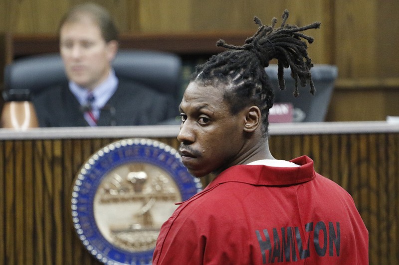 Staff Photo by Dan Henry / The Chattanooga Times Free Press- 10/12/15. Galen Allen Jr. appears before Judge Barry Steelman on Monday, October 12, 2015 for charges of attempted first-degree murder. 