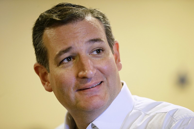 
              Republican presidential candidate, Sen. Ted Cruz, R-Texas, speaks during a campaign stop, Monday, Oct. 12, 2015, in Rockwell City, Iowa. (AP Photo/Charlie Neibergall)
            