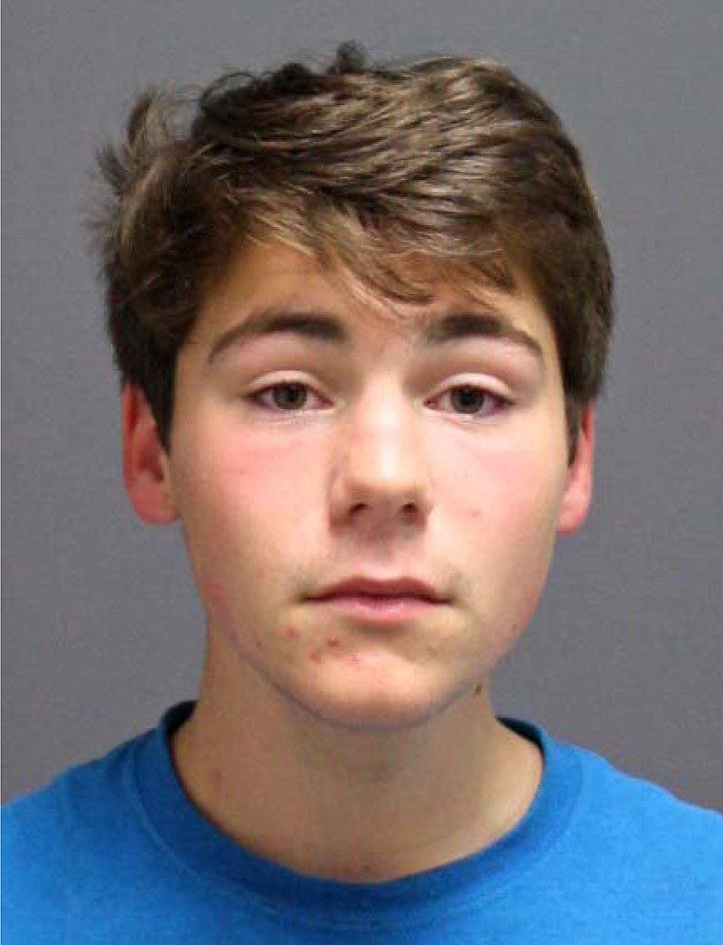 
              FILE - This undated file photo provided by the University of Connecticut police department shows student Luke Gatti, 19, of Bayville, N.Y., who was arrested Oct. 4, 2015, following an altercation over purchasing macaroni and cheese at a market on the school's Storrs, Conn., campus. Gatti, who was due in court Tuesday, Oct. 13, on charges of breach of peace and criminal trespass has apologized. (University of Connecticut Police Department via AP, File)
            