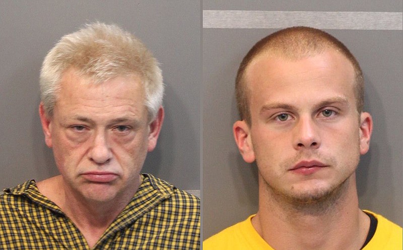 Joseph Clark, left, and Christopher Whittle are suspects in connection with multiple car break-ins and stolen trailers.