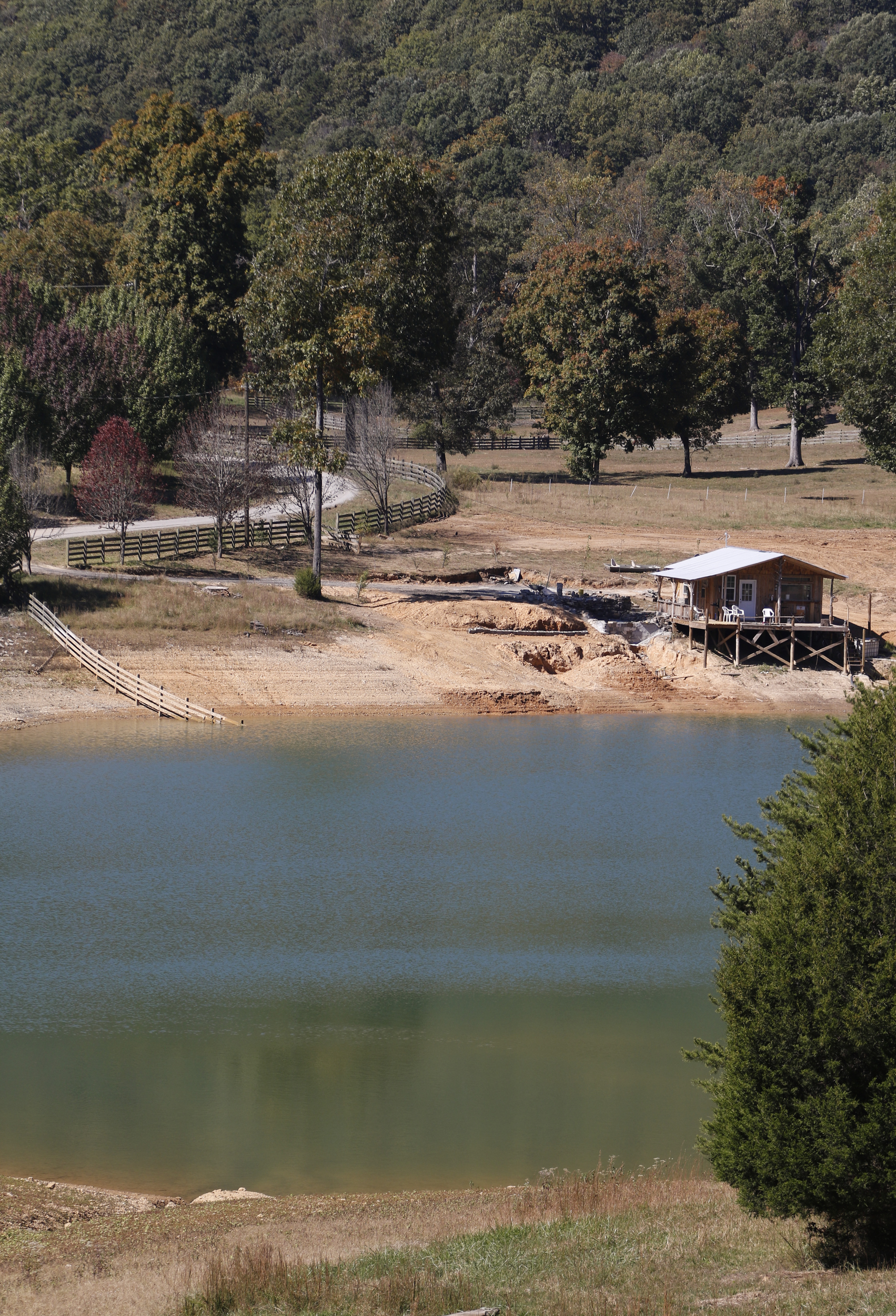 Staff Photo by Dan Henry / The Chattanooga Times Free Press- 10/19/15. The Johnson's Crook Valley near the Georgia-Alabama border in Rising Fawn, Ga., as seen on Monday, October 19, 2015. The Georgia-Alabama Land Trust and Southeastern Cave Conservancy, Inc., are partnering to create the largest cave preserve in Georgia consisting of 1,300 acres of land in the Johnson's Crook Valley.
