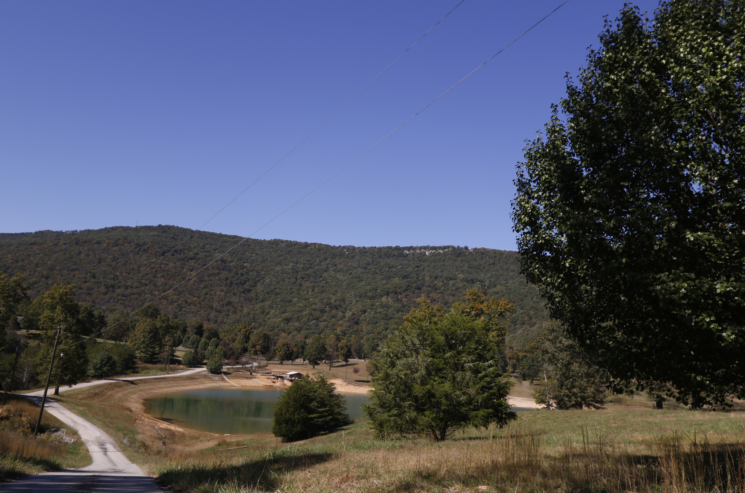 Staff Photo by Dan Henry / The Chattanooga Times Free Press- 10/19/15. The Johnson's Crook Valley near the Georgia-Alabama border in Rising Fawn, Ga., as seen on Monday, October 19, 2015. The Georgia-Alabama Land Trust and Southeastern Cave Conservancy, Inc., are partnering to create the largest cave preserve in Georgia consisting of 1,300 acres of land in the Johnson's Crook Valley.