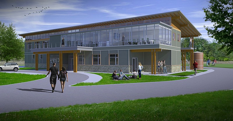 A $4.5 million structure on the Baylor School campus that will house the Tennessee Aquarium Freshwater Conservation Institute.