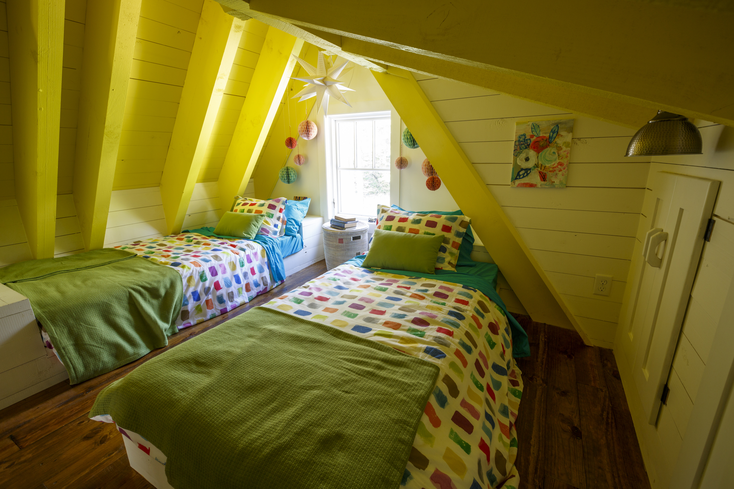 The loft bedroom of a cottage house in Cloudland Station is seen Friday, Oct. 16, 2015, in Chickamauga, Ga. The cottage is being featured in the television show "This Old House."