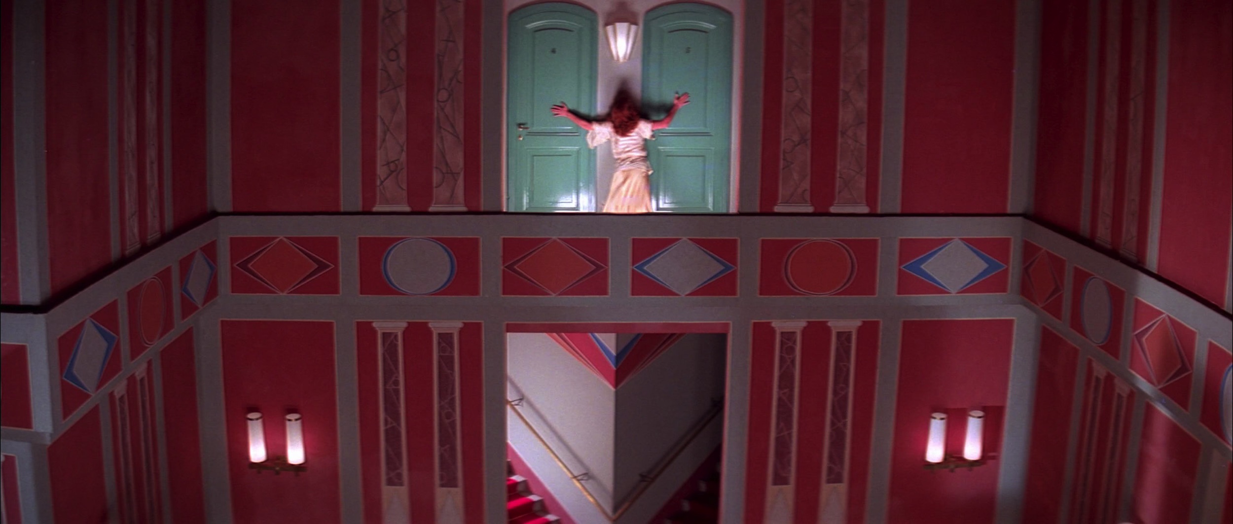 Italian director Dario Argento is known for his bright colors, dominant patterns and inventive art direction, as seen here in "Suspiria."