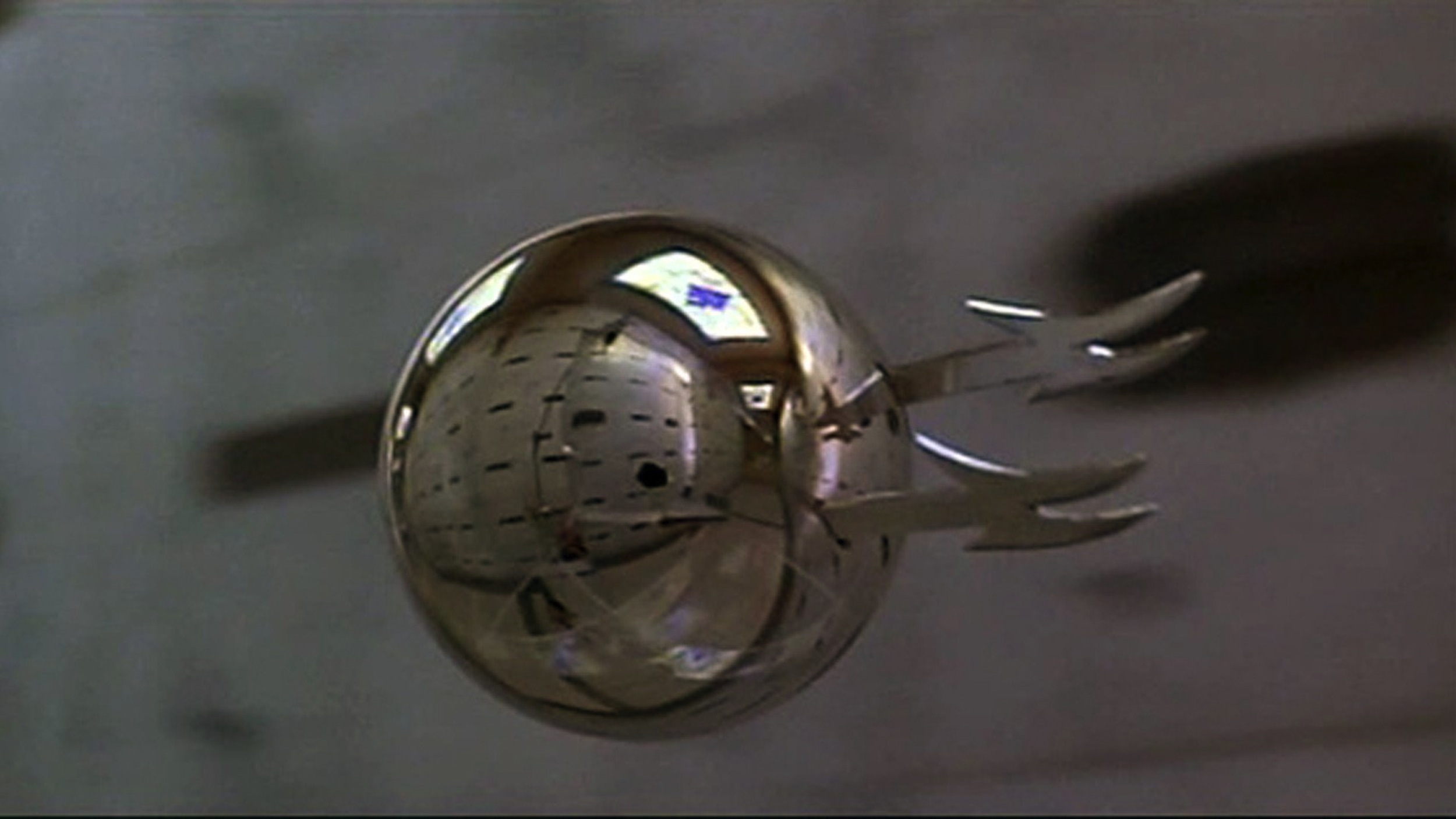 The flying silver orb — which drills into people's heads — is one of the things that folks remember about