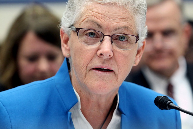 Environmental Protection Agency (EPA) Administrator Gina McCarthy testifies on Capitol Hill in Washington.
