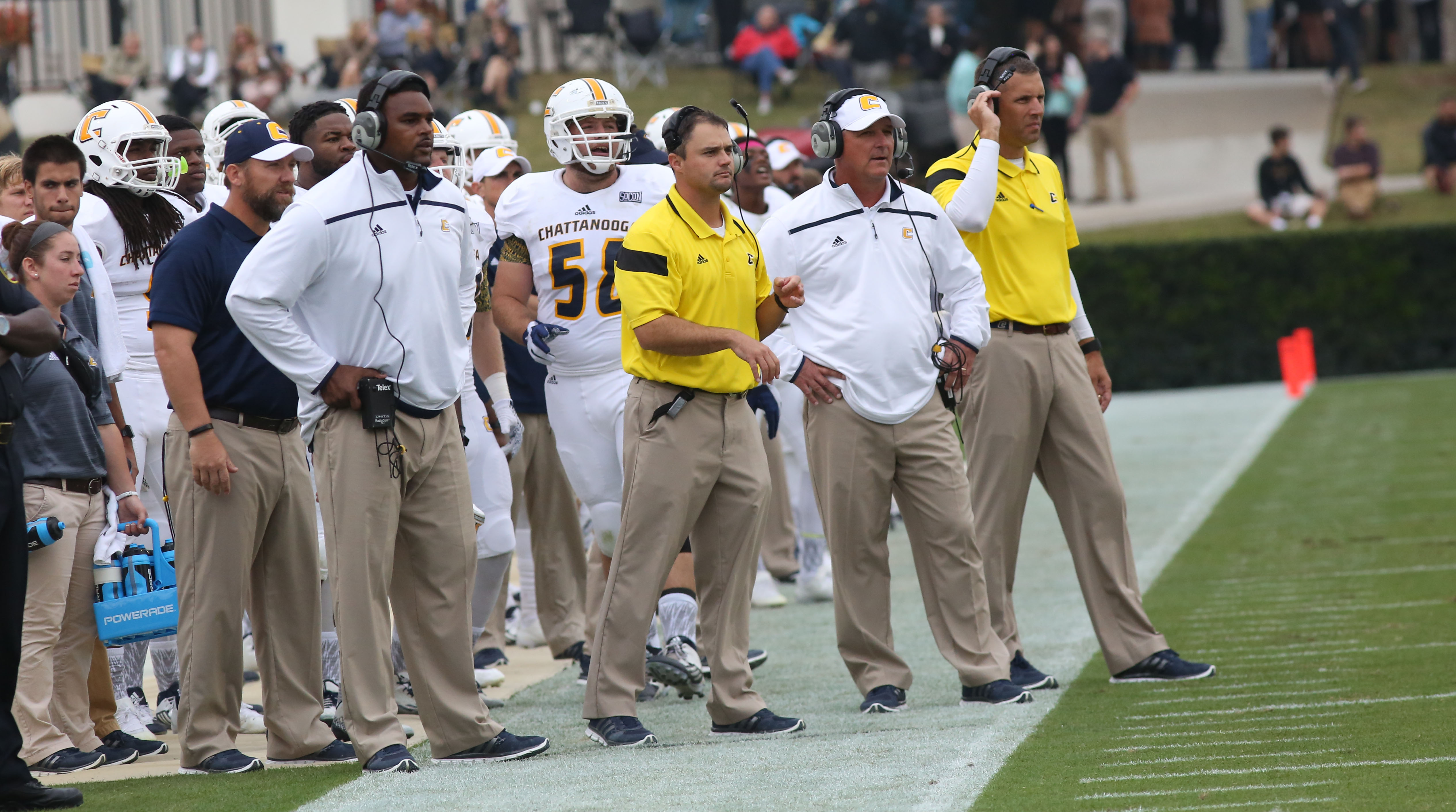 UTC coach Russ Huesman against Wofford