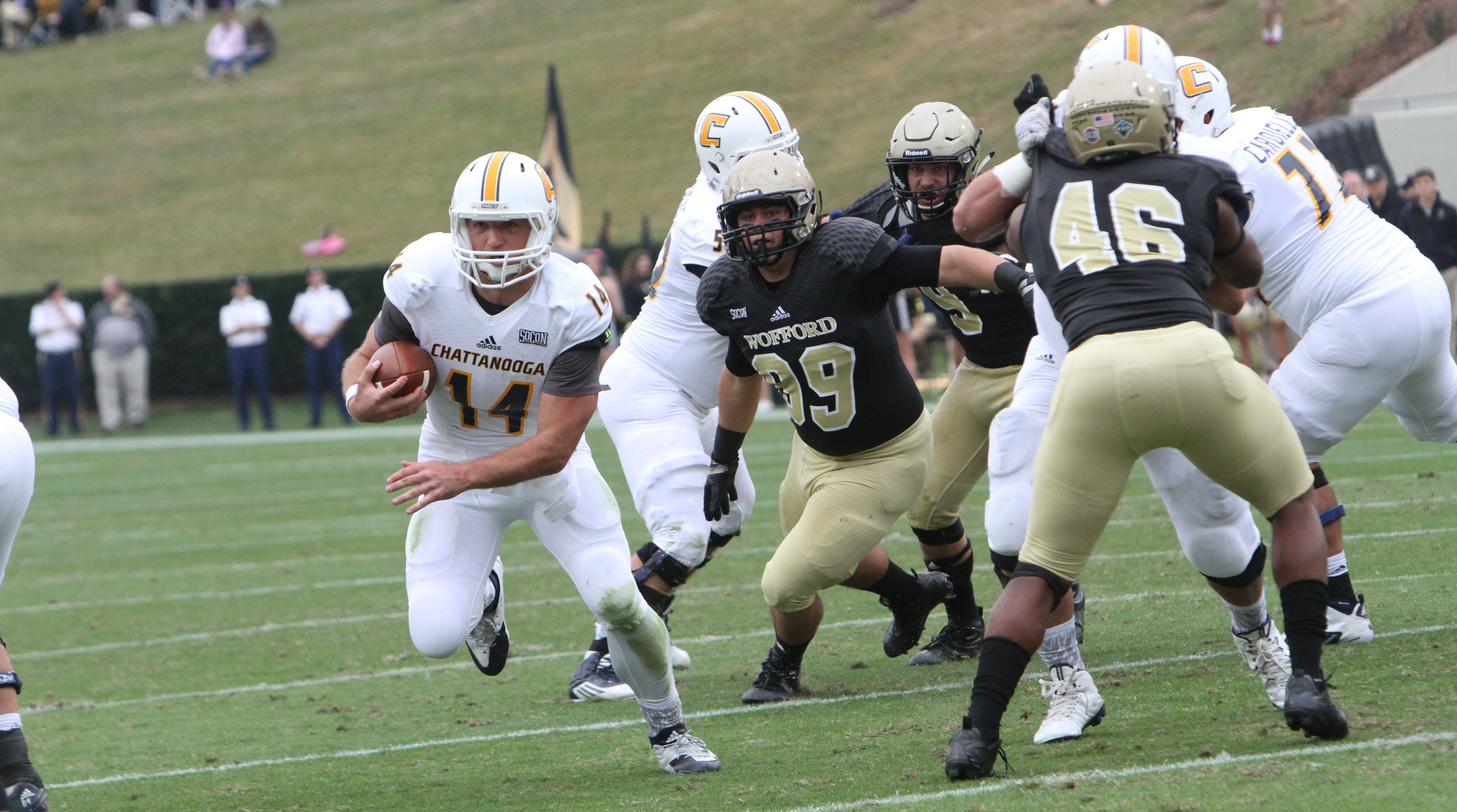 UTC's Jacob Huesman against Wofford
