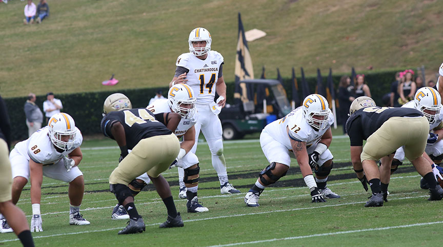 UTC's offenesive line against Wofford
