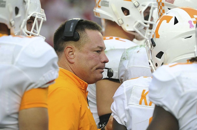 Tennessee football coach Butch Jones led his team to a near-upset of Alabama in Tuscaloosa on Saturday, but the Volunteers came up short for the ninth straight game in the rivalry series. The Vols have lost four games this season by a combined 17 points.
