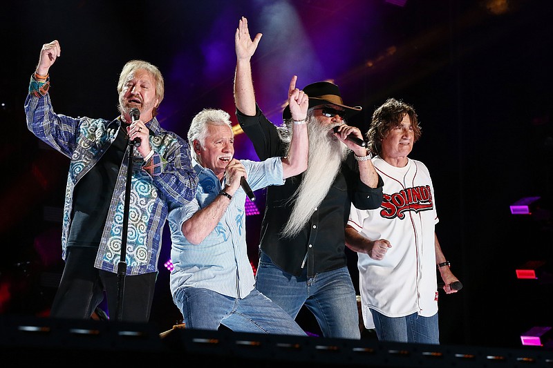 
              FILE - In this June 12, 2015 file photo, Duane Allen, from left, Joe Bonsall, William Lee Golden, and Richard Sterban of The Oak Ridge Boys perform at LP Field at the CMA Music Festival in Nashville, Tenn. On Sunday, Oct. 25, the Oak Ridge Boys will be inducted into the Country Music Hall of Fame. (Photo by Al Wagner/Invision/AP, File)
            