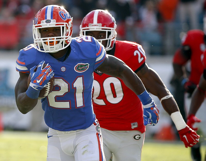 Florida running back Kelvin Taylor had 200 rushing yards for the season entering last year's game against Georgia but shredded the Bulldogs for 197 as the Gators rolled to a 38-20 surprise victory.