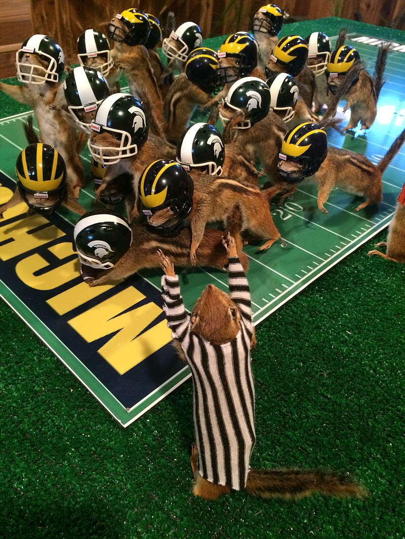 Dead chipmunks portray Michigan State's miracle football win