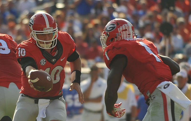 Quarterback Faton Bauta and tailback Sony Michel never got Georgia's running game going during Saturday's 27-3 loss to Florida in Jacksonville.