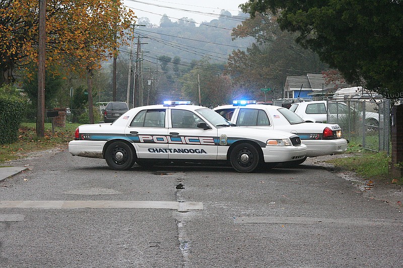 Chattanooga police investigate the killing of Timothy Harris on Olive Street.