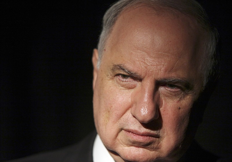 In this May 5, 2010, file photo, Ahmad Chalabi, the head of the de-Baathification panel looks on during an interview with The Associated Press in Baghdad.