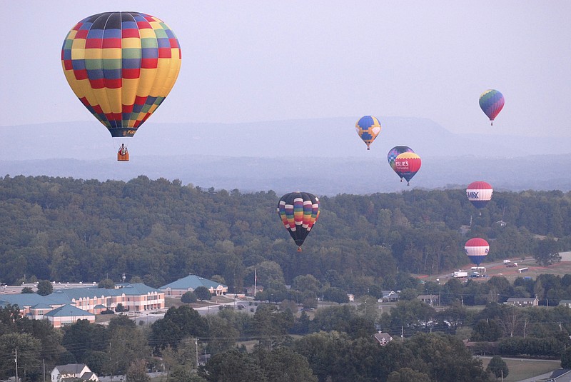 Hot air balloons are pictured in this staff file photo.