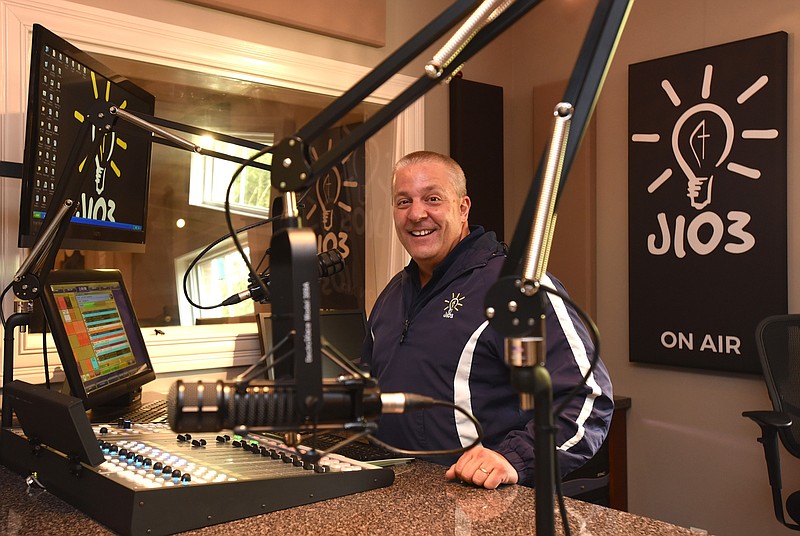 Ted Gocke stands in the J103 studio Tuesday, November 3, 2015.