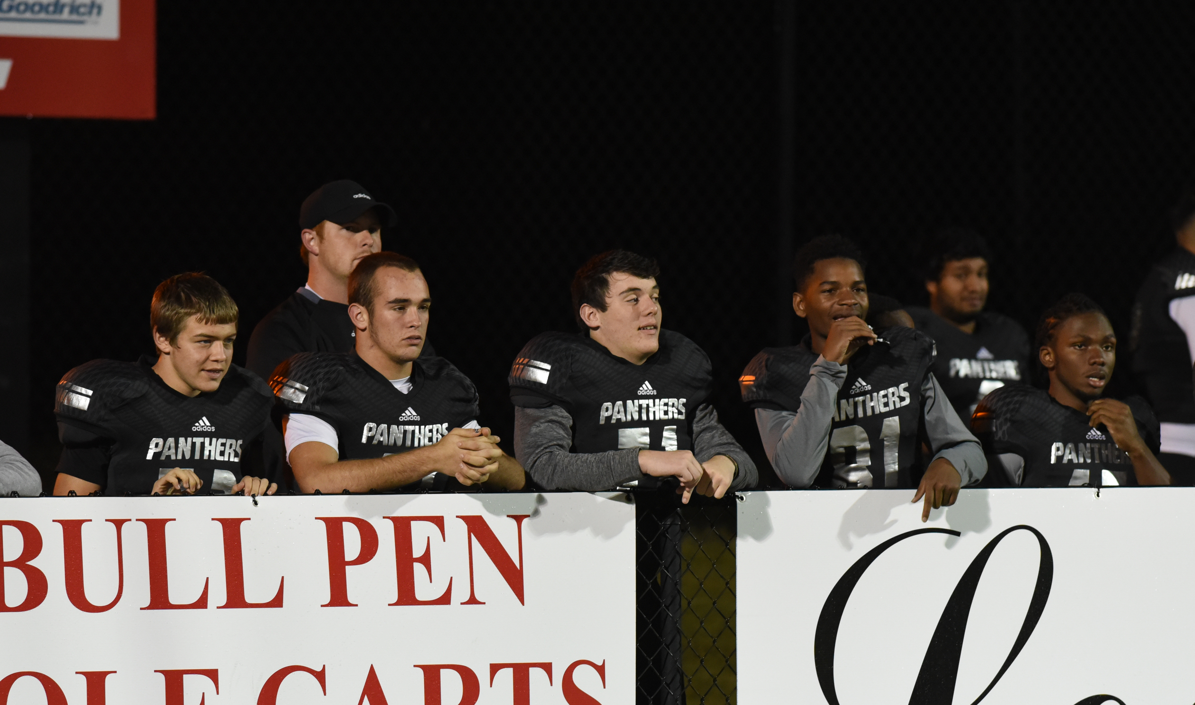 Ridgeland players watch the game between Gilmer County and Southeast Whitfield at Monday, November 9, 2015 at Christian Heritage School.