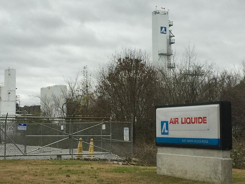 Air Liquide and AirGas both operate distribution facilities on adjacent properties on other side of the railroad on Access Road in Hixson. 