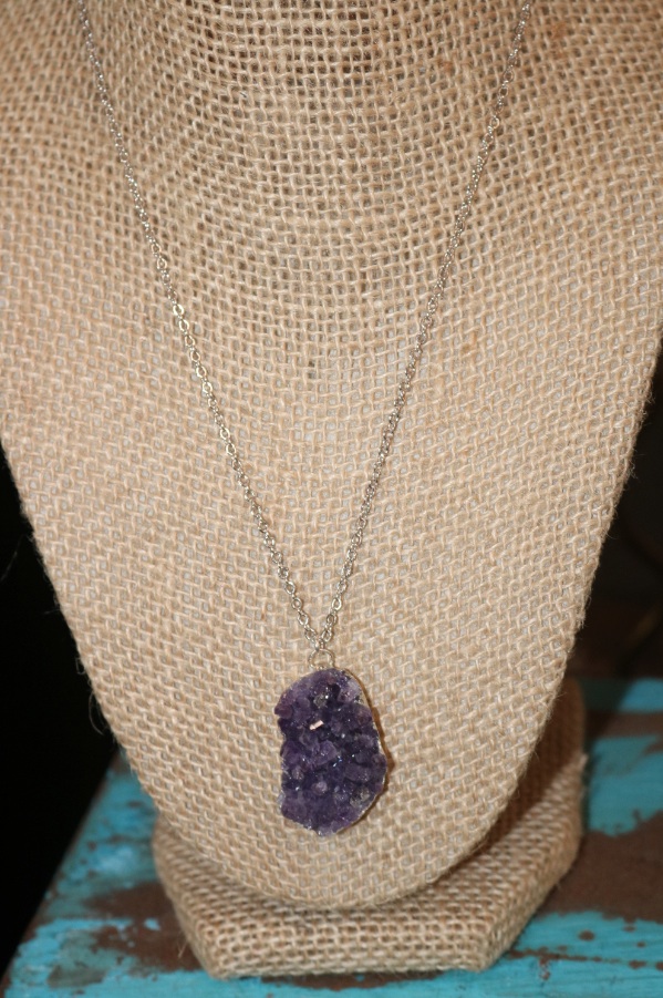 Handmade jewelry is sold in several booths at the spacious antique/craft mall.