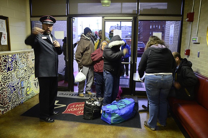 The Salvation Army opens its doors in this file photo to serve as a cold-weather shelter.