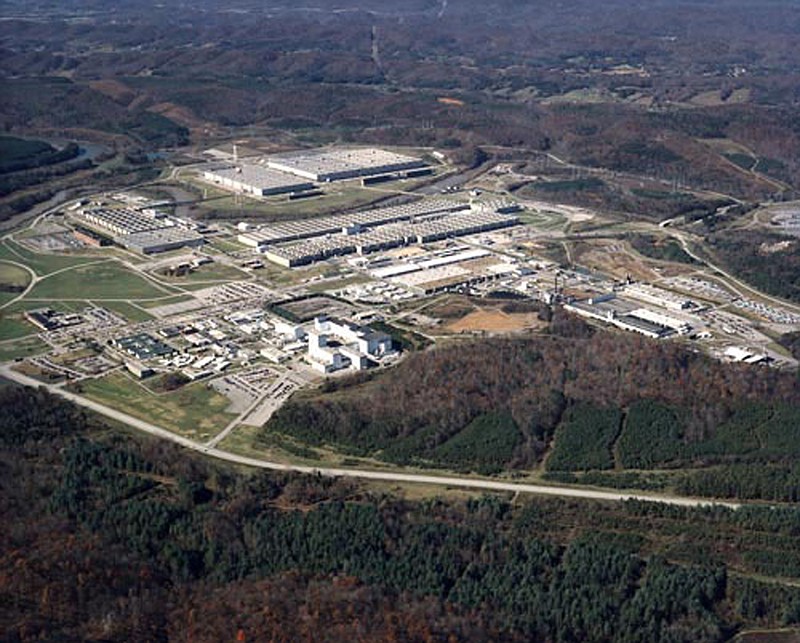 In this undated file photo provided by the Energy Department, the sprawling gaseous diffusion plant, where uranium was enriched for the World War II-era Manhattan Project is seen in Oak Ridge, Tenn.