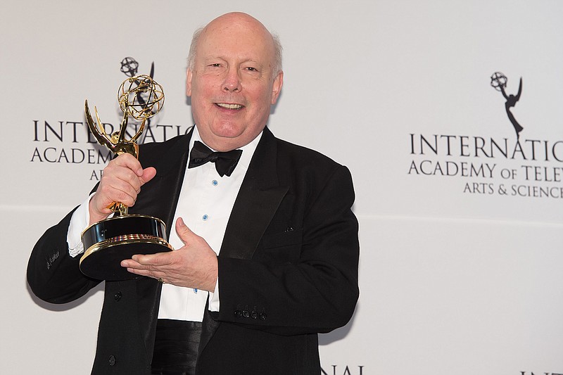 
              The Founders Award recipient Julian Fellowes poses at  the 43rd International Emmy Awards at the New York Hilton Hotel on Monday, Nov. 23, 2015, in New York. (Photo by Charles Sykes/Invision/AP)
            