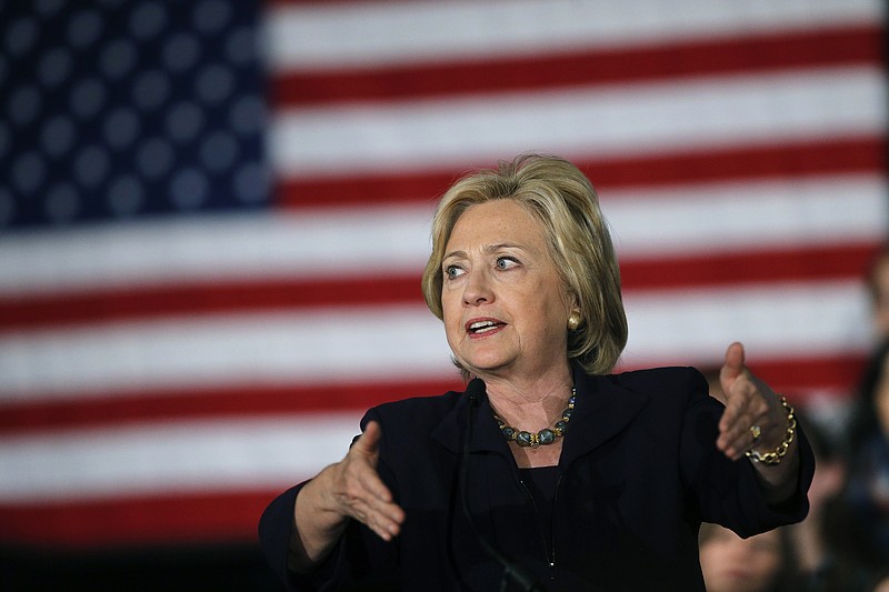 
              Democratic presidential candidate Hillary Rodham Clinton speaks to supporters at a rally in Boulder, Colo., Tuesday, Nov. 24, 2015. (AP Photo/Brennan Linsley
            