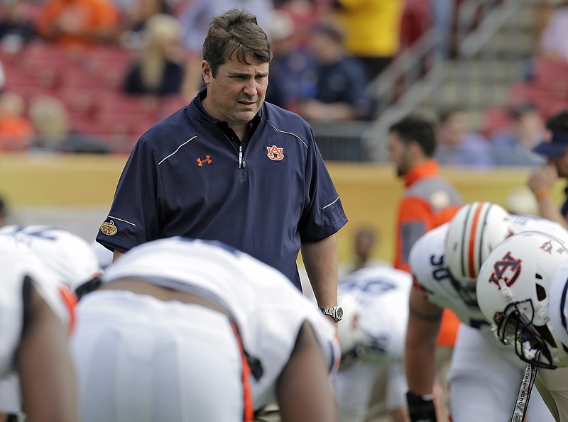 Auburn defensive coordinator Will Muschamp helped the Tigers to Iron Bowl victories in 2006 and '07 but faces a much tougher task this Saturday in Jordan-Hare Stadium.