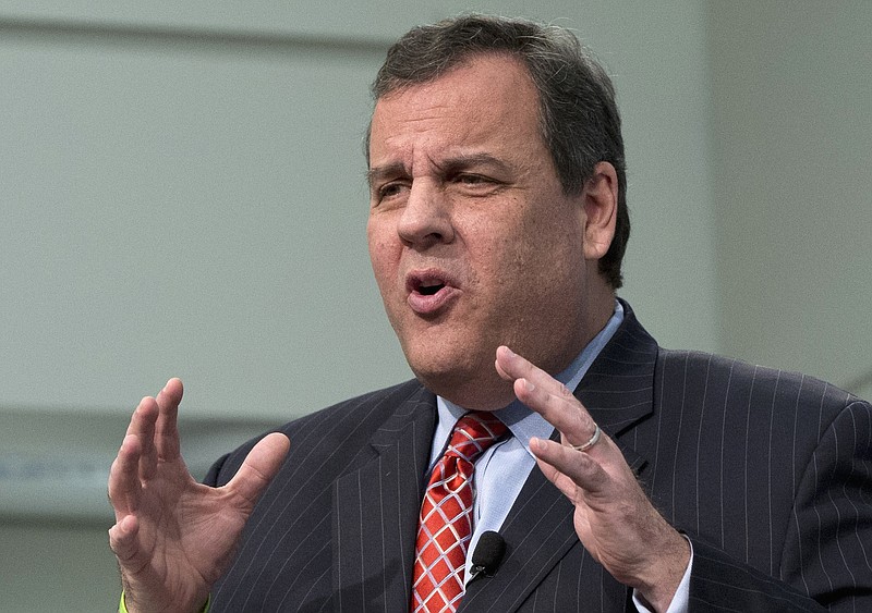 
              Republican presidential candidate, New Jersey Gov. Chris Christie speaks at the Council on Foreign Relations in Washington, Tuesday, Nov. 24, 2015, on strengthening U.S. intelligence capabilities and other topics. (AP Photo/Carolyn Kaster)
            