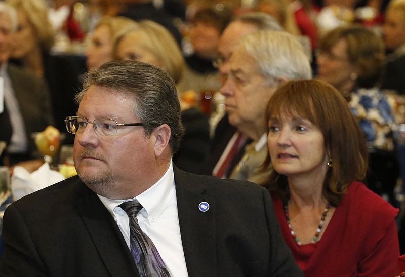 Above, State Rep. Marc Gravitt and Beth Harwell, Speaker of the House in the Tennessee House of Representatives.