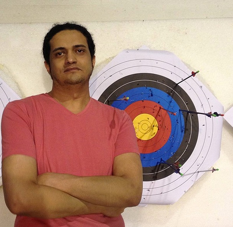 
              In this undated photo posted on the Instagram account of Ashraf Fayadh, Palestinian artist Ashraf Fayadh poses for a picture. When Fayadh was tried last year on blasphemy-related charges, the Saudi judges overseeing the case rejected the prosecution’s request for a death sentence for apostasy. Instead, he was sentenced to 800 lashes and four years in prison. After an appeal, this time with a different lead judge, threw out critical witness testimony and sentenced the artist to death. Fayadh’s case exemplifies the ways in which Shariah law in Saudi Arabia bends under the whim of judges, leading to vastly different punishments and unexpected outcomes. (Instagram account of Ashraf Fayadh via AP)
            