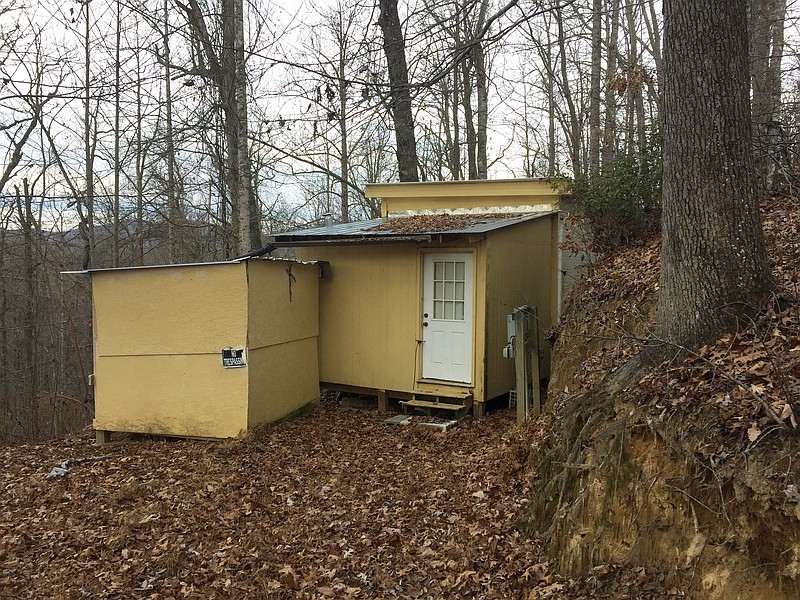 
              A small shack with no electricity or running water where where Planned Parenthood clinic shooting suspect Robert Lewis Dear spent time, is shown Saturday, Nov. 28, 2015, about a half-mile up a twisty dirt road near Black Mountain, N.C. North Carolina neighbors of Dear say he was quiet and when he did speak, he didn't appeared to be all there. Neighbors also say he didn't talk about religion or abortion. Dear also spent time in a trailer in the nearby town of Swannanoa. (AP Photo/Michael Biesecker )
            