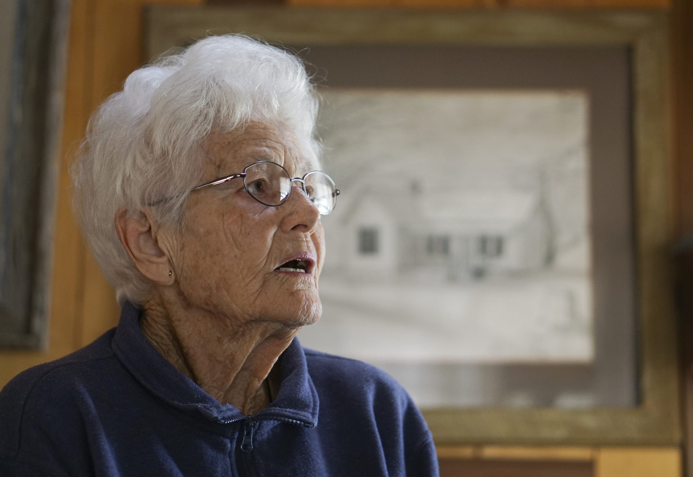 Staff Photo by Dan Henry / The Chattanooga Times Free Press- 11/25/15. Nadean Kell, speaks about her late husband Thaxton Kell, who built miniature replicas of structures that were present in the Sequatchie Valley and surrounding areas when he was younger.