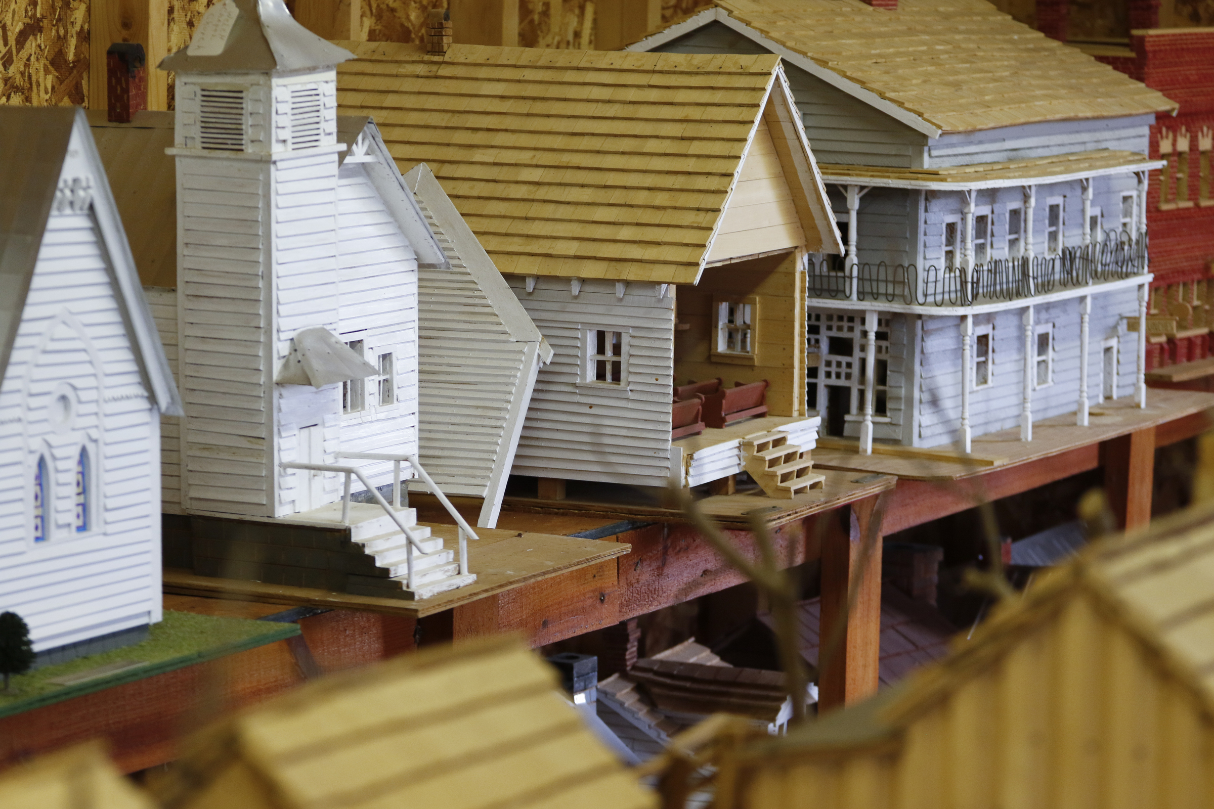 Staff Photo by Dan Henry / The Chattanooga Times Free Press- 11/25/15. Nadean Kell, speaks about her late husband Thaxton Kell, who built miniature replicas of structures that were present in the Sequatchie Valley and surrounding areas when he was younger.