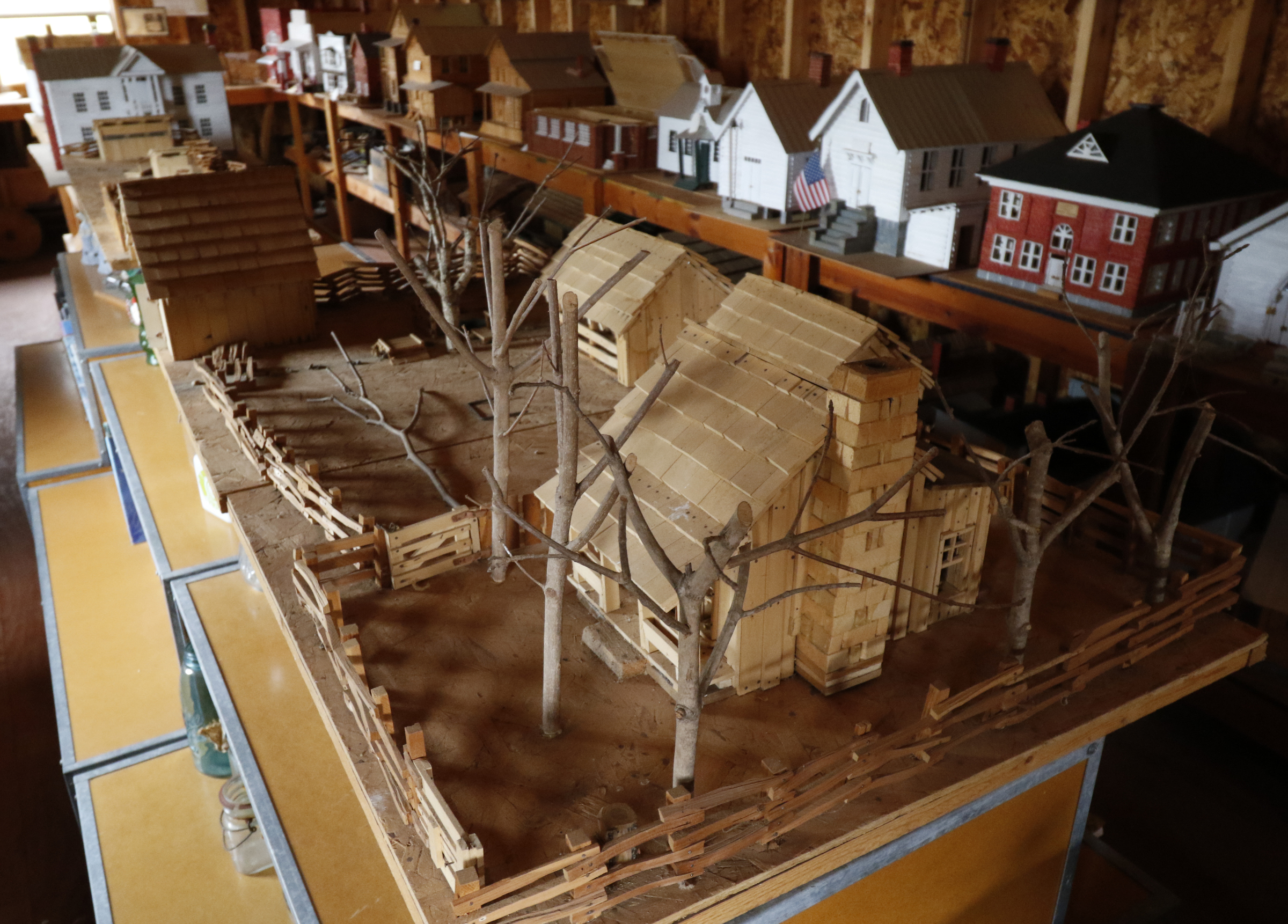 Staff Photo by Dan Henry / The Chattanooga Times Free Press- 11/25/15. Nadean Kell, speaks about her late husband Thaxton Kell, who built miniature replicas of structures that were present in the Sequatchie Valley and surrounding areas when he was younger.