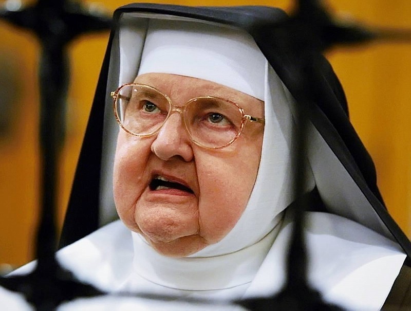 Mother Mary Angelica is pictured. 