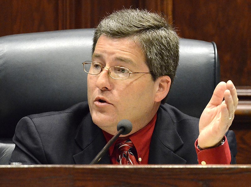 Hamilton County Commissioner Joe Graham speaks during the Wednesday morning meeting of the Hamilton County Commission. 